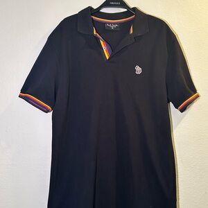 Paul Smith Black Polo with Colorful Accents